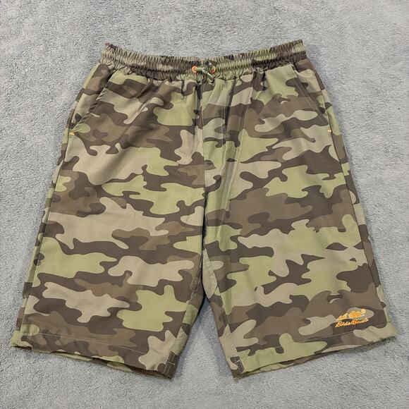 Eddie Bauer Camouflage Shorts Drawstring Waist Outdoor Casual Youth Boys Size XL - Picture 1 of 9